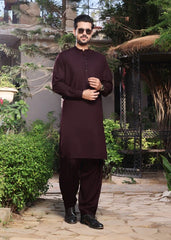 (3 Piece) - Dark Brown Suit with Matching Waistcoat