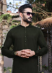 (3 Piece) - Dark green Suit with Matching Waistcoat