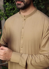 (3 Piece) - Sand Brown Suit with Matching Waistcoat