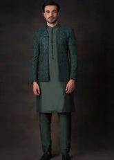 Emerald Green Prince Jacket - 3 Piece Set