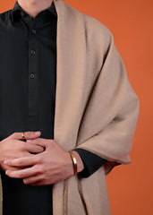Premium Mix Wool Men's Shawl - Biscuiti