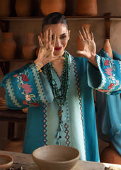 Crimson | MITTI WINTER PRET 25 | Rani Vogue(Turquoise) | Zayan Clothing UK