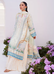 Farah Talib Aziz | Zaza Prints 24 | TURKISH AQUA SHIRT AND DUPATTA