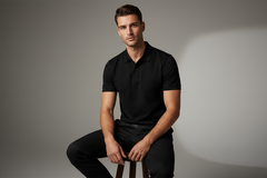 Zayan Men’s Premium Black Polo Shirt – Slim Fit Export Quality Cotton