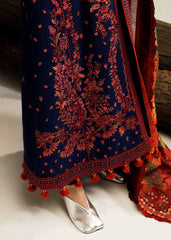 Hussain Rehar | Winter Shawl Khaddar 23 | Cerulean