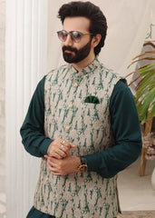 (3 Piece) - Evergreen Jade Suit with Matching Waistcoat