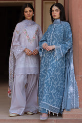 Cross Stitch | Eid Lawn Edit 25 | SILVER MIST