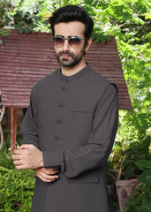 (3 Piece) - Sapphire Grey Suit with Matching Waistcoat