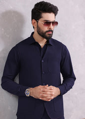 (3 Piece) Blue Suit with Matching Waistcoat