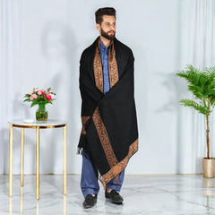 Kamaal Khan Irani Style - Baghdadi Shawl - Black