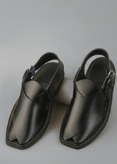 Khan's Wear Peshawri Chappal (Charsadda) Black