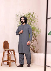 (3 Piece) - Grey Ash Mirage Suit with Matching Waistcoat