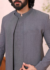 (3 Piece) - Grey Ash Mirage Suit with Matching Waistcoat