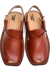 Starlet Shoes LEATHER PESHAWARI CHAPPAL - ATG0004 - BROWN