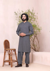 (3 Piece) - Grey Ash Mirage Suit with Matching Waistcoat