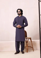 (3 Piece) - Shadow Crest Grey Suit with Matching Waistcoat