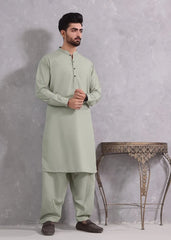 (3 Piece) - Green Festive wear Suit with Matching Waistcoat