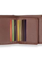 Premium Leather brown Smooth Style Leather Wallet For Men (MW0813-006)
