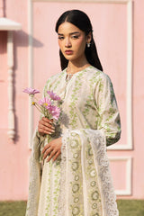 Cross Stitch | Premium Lawn 25 | GREEN TRELLIS