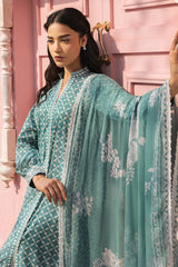 Cross Stitch | Premium Lawn 25 | TEAL GRACE