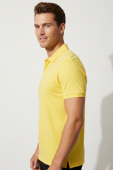 Zayan Men’s Premium Yellow Polo Shirt – Slim Fit Export Quality Cotton