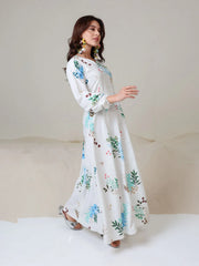 Sowears | Mysteria White Floral | Lacey Long Dress