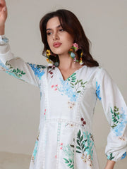 Sowears | Mysteria White Floral | Lacey Long Dress