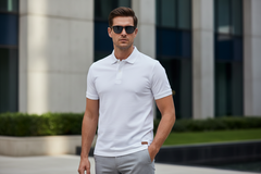 Zayan Men’s Premium White Polo Shirt – Slim Fit Export Quality Cotton