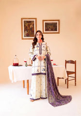Faiza Faisal | FNF Printed Lawn | WHITY PLUM
