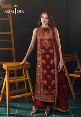 Asim Jofa | Lumiere Formals | AJLFC-05 EMBROIDERED SLUB LAWN