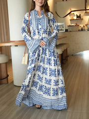 Sowears | Lelan Motif | Blue Dress
