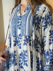 Sowears | Lelan Motif | Blue Dress