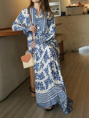 Sowears | Lelan Motif | Blue Dress
