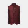 Boys Poly Viscose Waist Coat - Red | Zayan Clothing UK