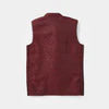 Boys Poly Viscose Waist Coat - Red | Zayan Clothing UK