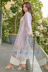 Fatima Khan | Eid Digital Silk Prints |   Aqua Coral