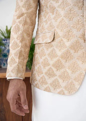 Golden EMB Prince Coat DD012 - Dress Designers