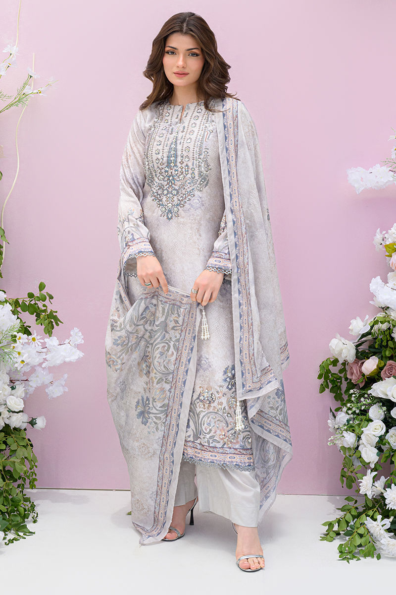 Fatima Khan | Eid Digital Silk Prints |   Moonlit Grace