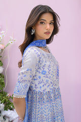 Fatima Khan | Prints and Petals | Azure Blue