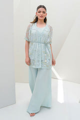 Fatima Khan | Serene Eid Luxe Pret | Luscious Aqua