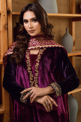 Fatima Khan | Warm Whisper Velvet 25 | Majestic Garnet