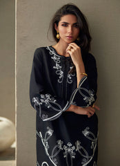Farah Talib Aziz | Laani The Kaftan Edit | Serai Black Silk