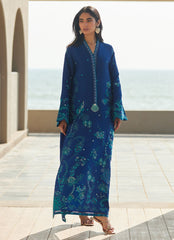 Farah Talib Aziz | Laani The Kaftan Edit | liri Ink Blue