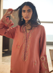 Farah Talib Aziz | Laani The Kaftan Edit | Nami Coral Silk