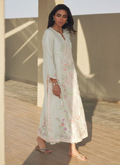 Farah Talib Aziz | Laani The Kaftan Edit | Coraline Ivory Silk