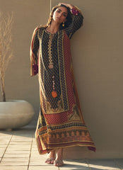 Farah Talib Aziz | Laani The Kaftan Edit | Ophelia Onyx Crepe