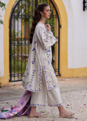Farah Talib Aziz | Luxury Lawn 26 | Evita Ivory