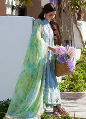 Farah Talib Aziz | Luxury Lawn 26 | Sienna Sky Blue