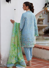 Farah Talib Aziz | Luxury Lawn 26 | Sienna Sky Blue