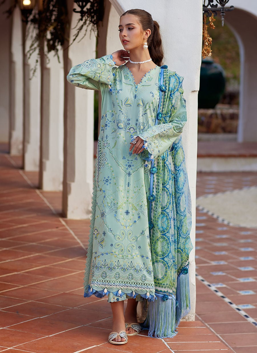 Farah Talib Aziz | Luxury Lawn 26 | Marcia Mint
